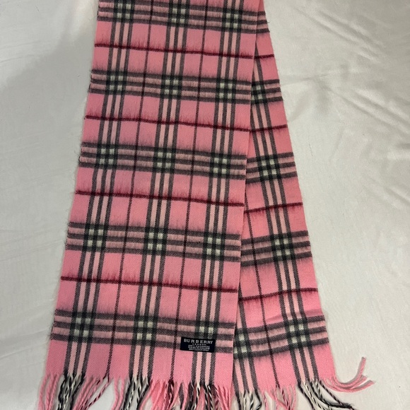 Burberry London Cashmere Check Pattern Scarf - Picture 1 of 4